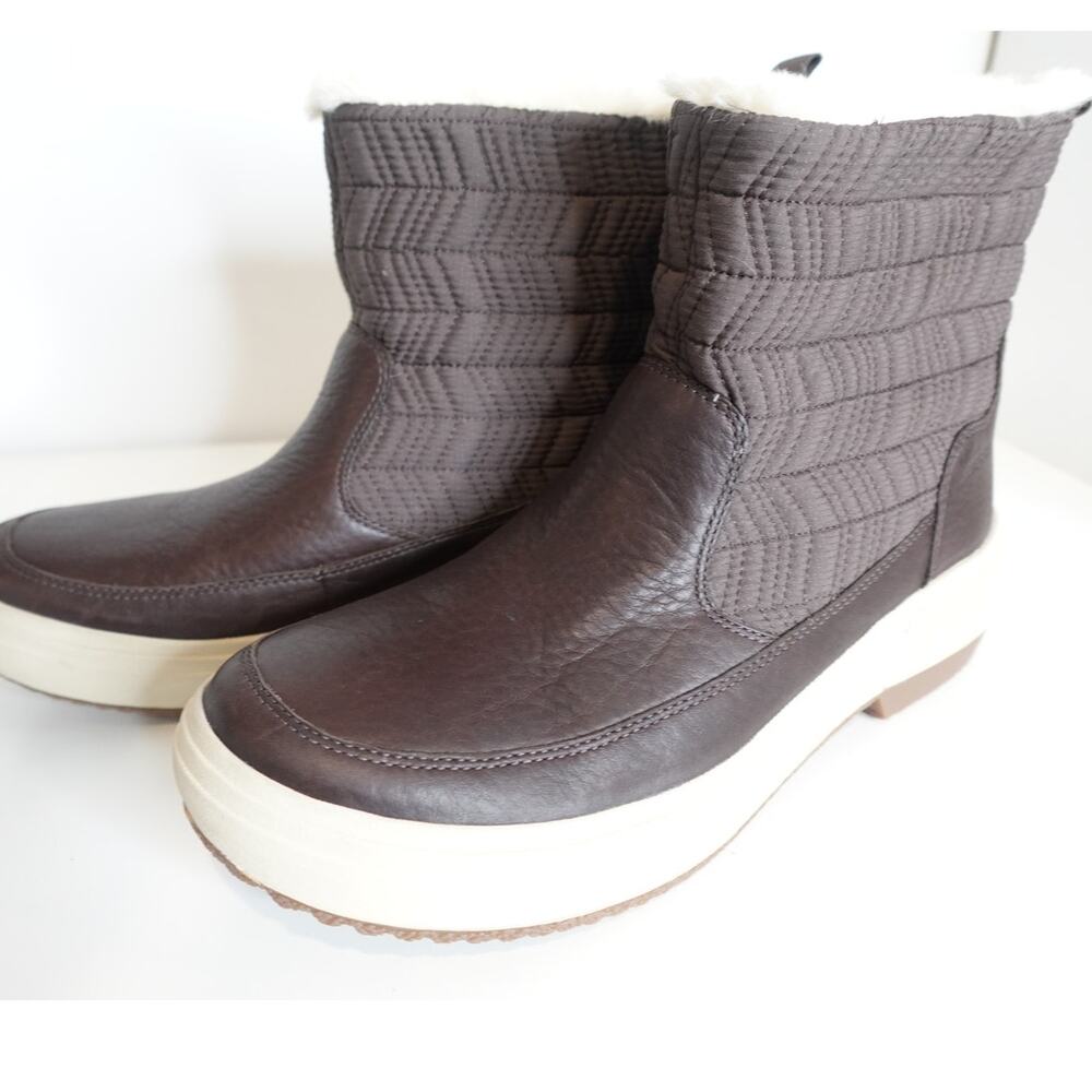 Merrell Haven Bluff Polar Brown Waterproof Booties size 10